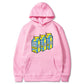 Loose hooded sweatshirt