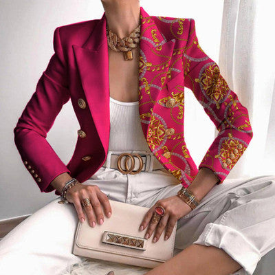 Printed Jacket Women Autumn Amazon New Fashion Street Style Jacket Women