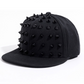 Men Black Hats Rivet