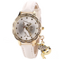 Fashion Cute Cat Pattern watch bracelets Clock Gift Women Girl Watches Luxury Diamond Analog Leather Quartz Wrist Watches