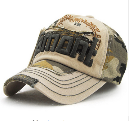 Gorra de béisbol de camuflaje, sombreros de sombrilla para exteriores para hombres y mujeres, sombreros europeos y americanos para el ocio