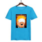 Printed round neck T-shirt for men and women