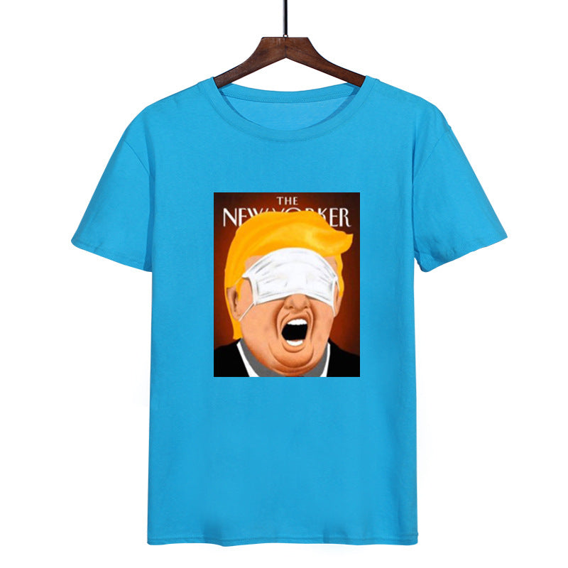 Printed round neck T-shirt for men and women