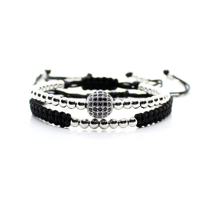 Hombre Tobilleras Pulseras Colgantes Brazaletes Plata