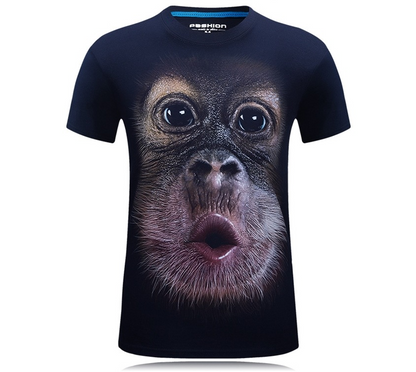 Camiseta 3D Gorila Hombre