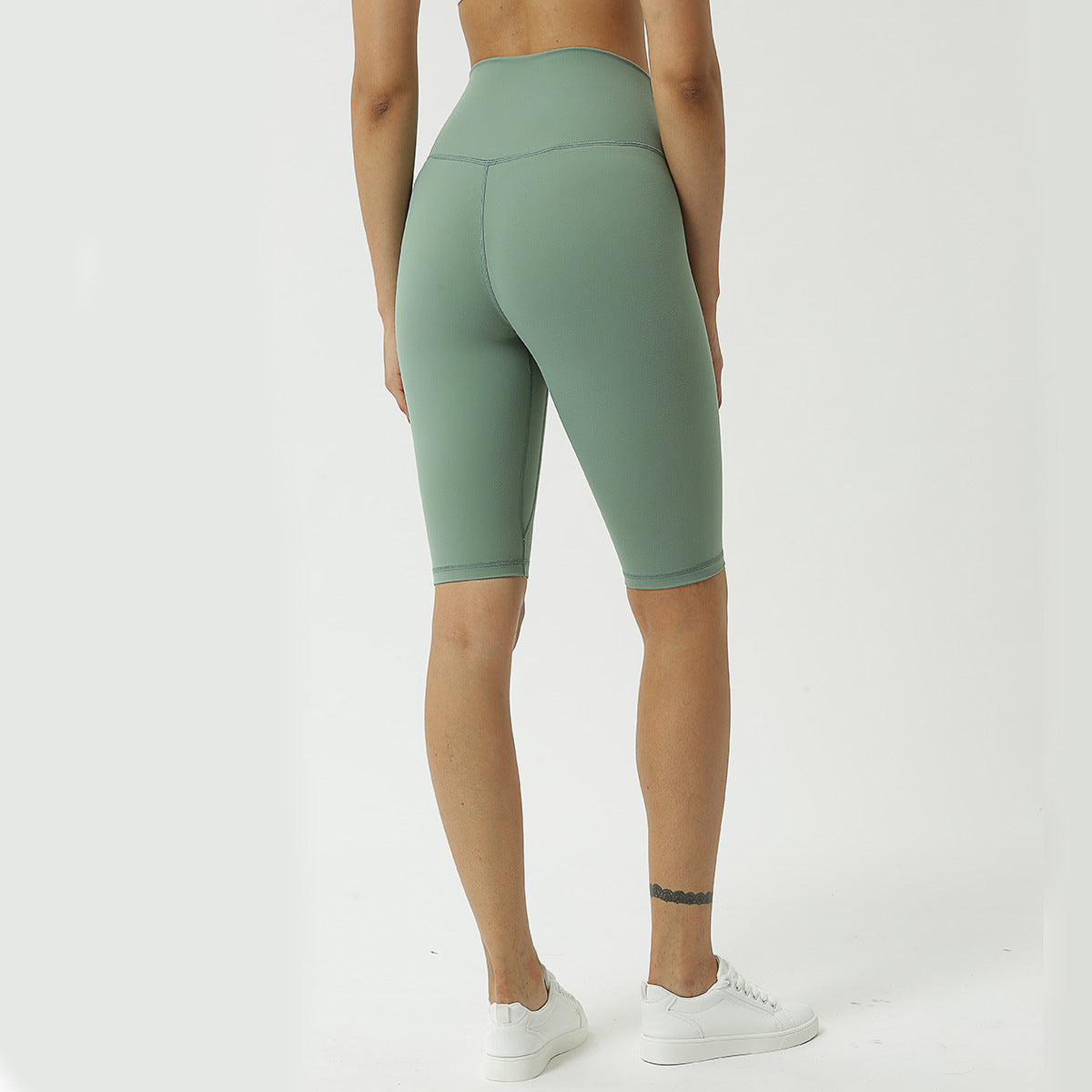 Pantalones de yoga desnudos pantalones de yoga de cintura alta para mujer