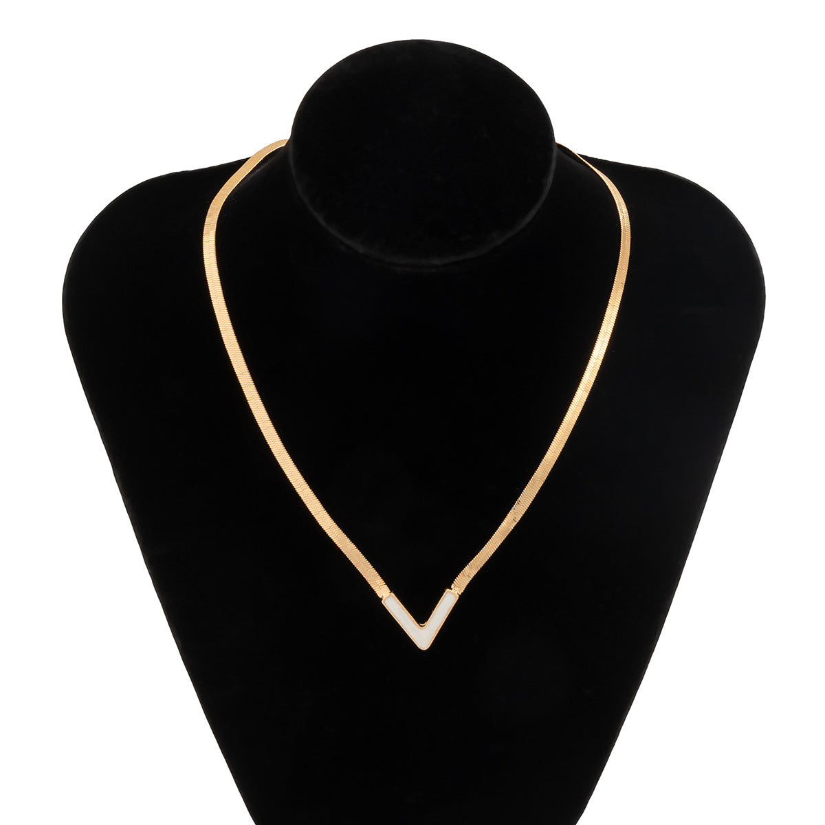 Simple All-match Snake Bone Chain Single-layer Necklace For Women