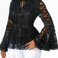 Women Lace Blouse Tops Casual Lady Clothes