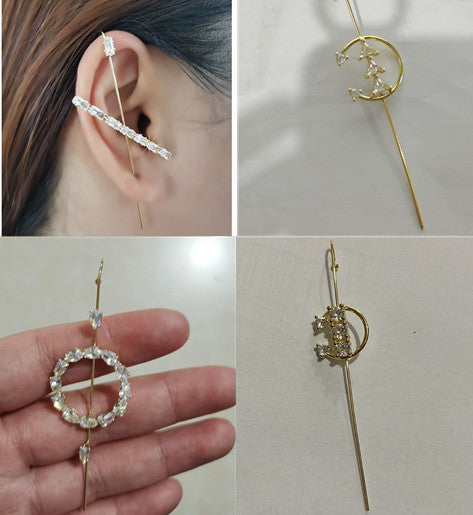 Temperamento Viento Frío Piercing Oreja Acupuntura Anillo