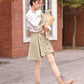 Woolen skirt plaid skirt