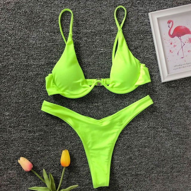 Sexy Women Bikini Beachwear Push-up Swimwear