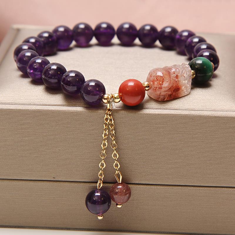 Pulsera de perlas naturales de agua dulce para mujer