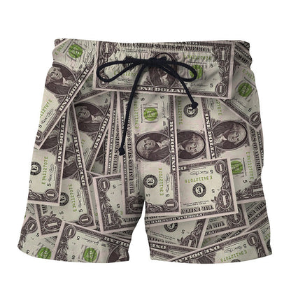 Pantalones cortos de playa con estampado digital 3D para hombre