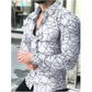 Printed Casual Long Sleeve Shirt For Men
