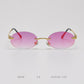 Retro Metal Color Film Sunglasses Women
