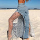 Sexy Women Wide Leg Pants Jeans