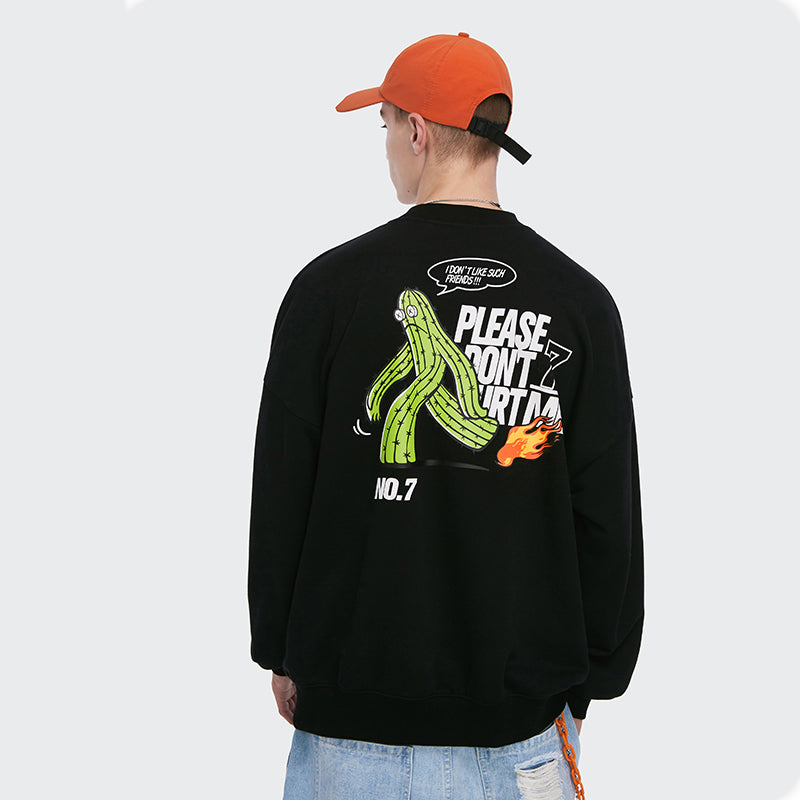 Cactus print sweatshirt