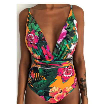 One Piece Swimsuit Backless Monokini Swimwear Women