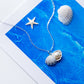 Cute Zircon Shell Pendant Chain Pearl Jewelry for Women