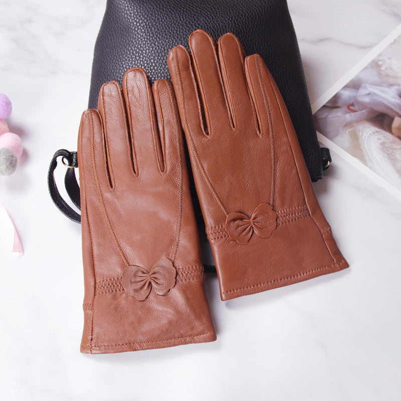 Butterfly Korean style split finger women gloves ladies