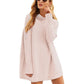 Tops Pullovers High Neck Loose Knit Sweater Women