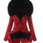 Hooded Drawstring Plush Jacket Women