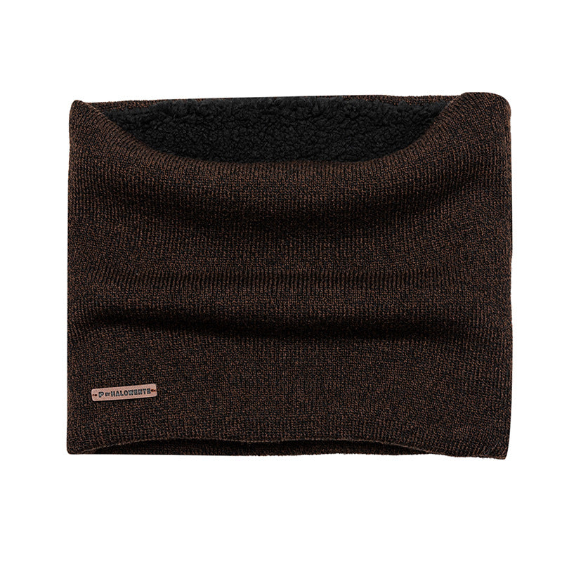 Outdoor Men's Knitted Thermal Pullover Scarf