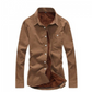Men Sleeve Shirt Corduroy Fashion Jacket