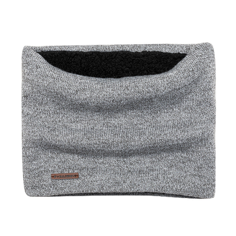 Outdoor Men's Knitted Thermal Pullover Scarf