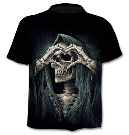 Camiseta estampada en 3D