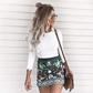 Printed Short Skirt Lady tutu hip Bust skirts Women's Skirt