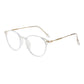 Metal Anti Blue Light Glasses Frame Retro Women