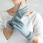 Suede Glove Warm Finger Gloves for women