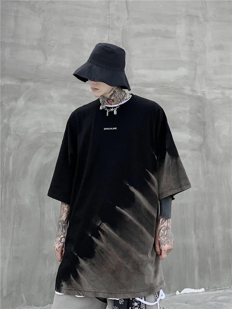 Summer short-sleeved T-shirt men oversize