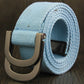 Double-loop buckle D canvas belt