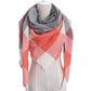 Design Women Triangles Scarf Long Scarves Shawl Autumn Winter