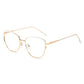 Fashion Metal Anti-Blue Light Ultralight Glasses Women