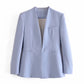 Ladies New Solid Color Suit Jacket Women