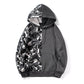 Camouflage hooded sweatshirt