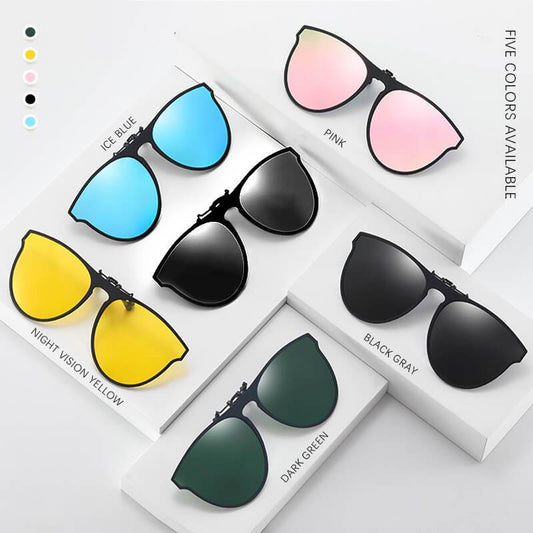 Gafas de sol polarizadas con clip para hombres y mujeres Miopía