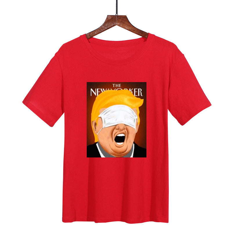 Printed round neck T-shirt for men and women