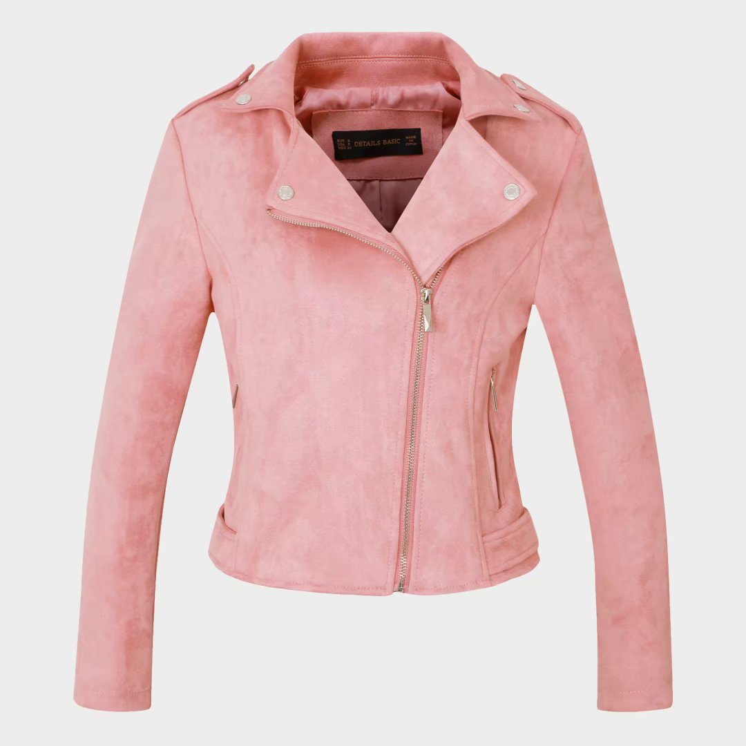 Chaqueta De Piel Corta Slim Deerskin Mujer