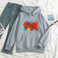 Artistic Color ZAYN Letter Print Hooded Sweatshirt Sweatshirt