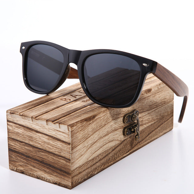 Gafas de sol de madera polarizadas para hombre Gafas para hombre