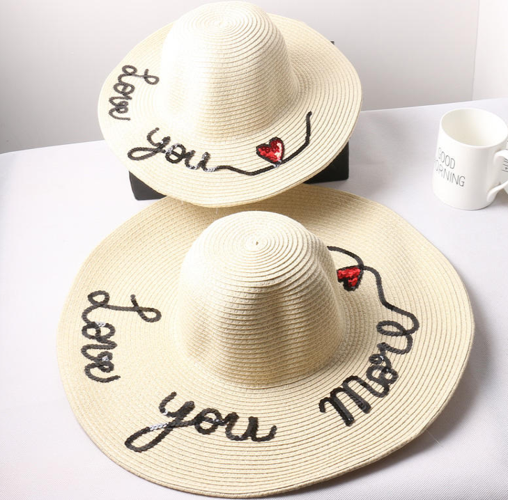 Sombreros de paja para madre hija.