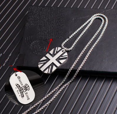 Hiphop pendant titanium steel chain pendant for men and women