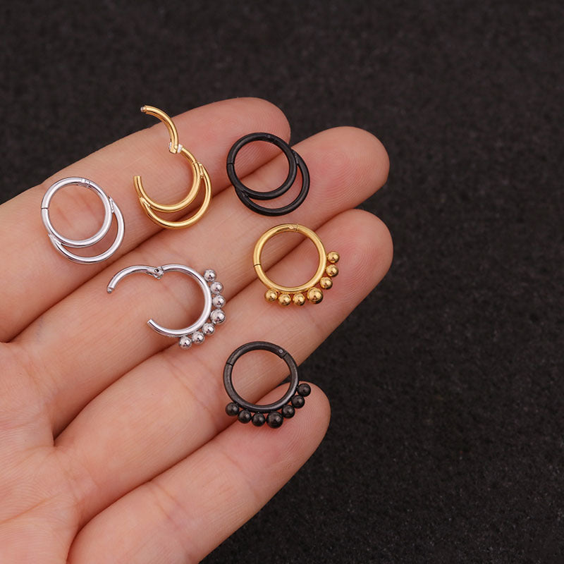 Stainless Steel Piercing Nose Ring Earrings Universal