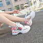 Old shoes, white shoes, women
