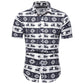 Men's shirt printed casual Beach Short Sleeve Shirt for men
