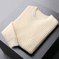 Spring And Autumn Two-color Wool-like Round Neck Sweater For Men